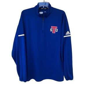 adidas Climalite University of Tennessee Blue long Sleeve Quarter Top L